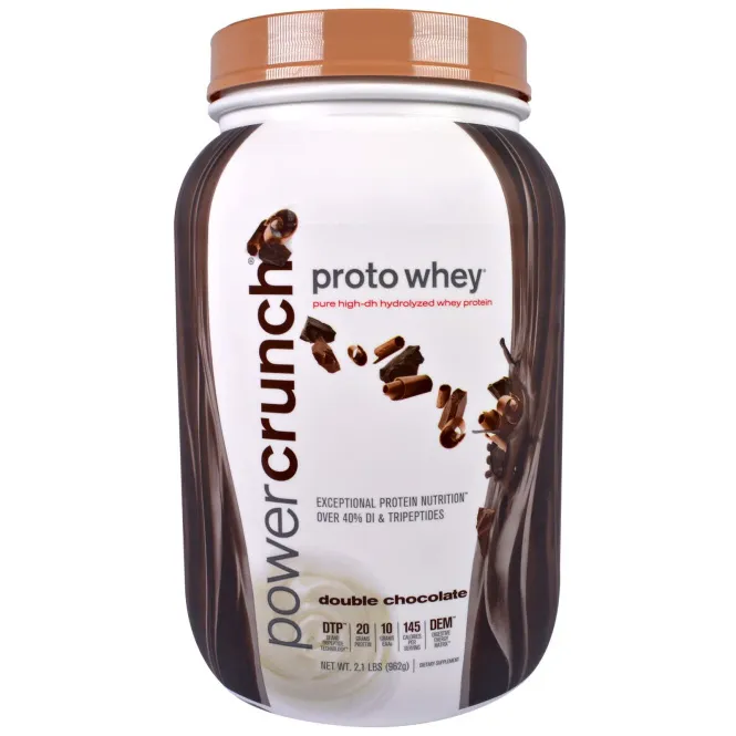 Power Crunch, Proto Whey Двойной шоколад 2,1 фунта