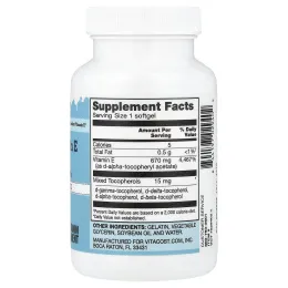 Vitacost, Natural Vitamin E, 60 Softgels