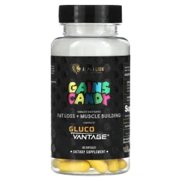 ALPHA LION, Gains Candy, Gluco Vantage, 60 капсул