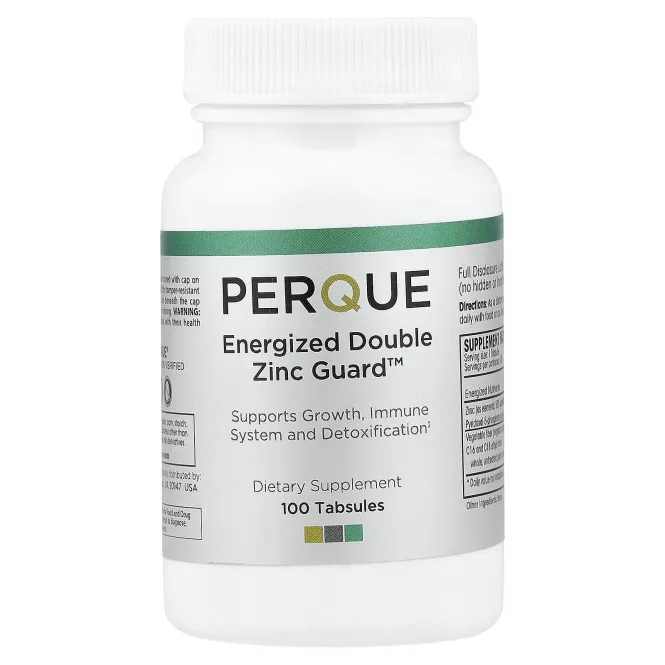 PERQUE, Energized Double Zinc Guard™, 100 таблеток