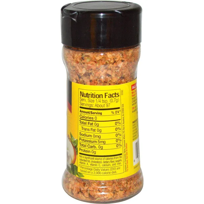 Mrs. Dash, Приправа для приготовления курицы-гриль, 2,4 унции (68 г)