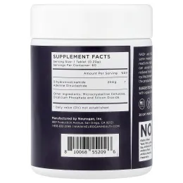 Neurogan Health, NADH, 20 мг, 60 таблеток, 18 г (0,63 унции)