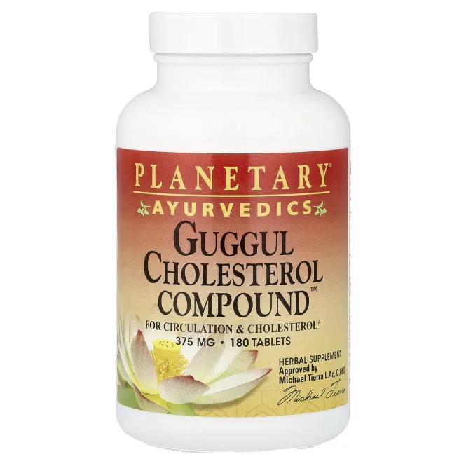 Planetary Herbals, Ayurvedics, Guggul Cholesterol Compound™, 180 таблеток