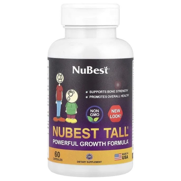 NuBest, Tall, эффективное средство для роста, 60 капсул