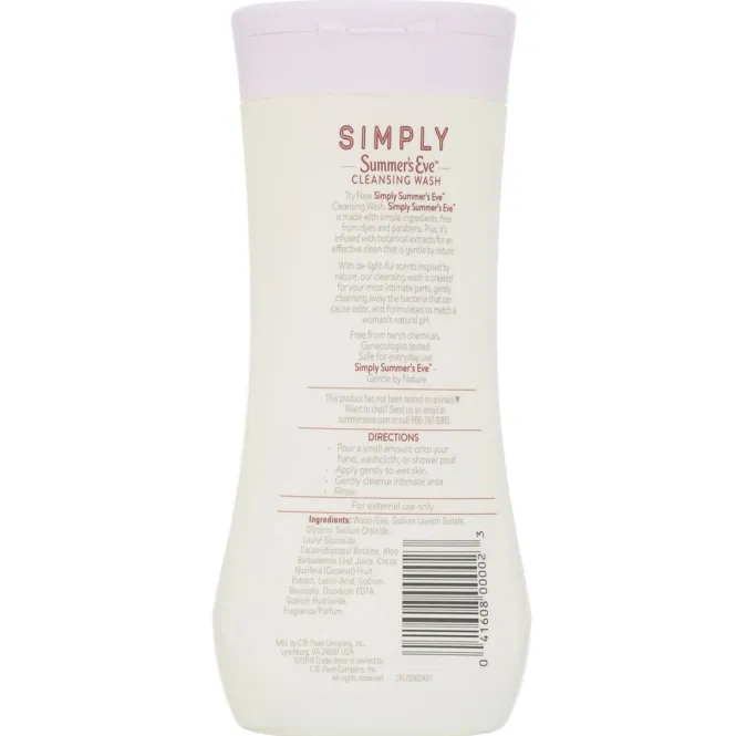 Summer's Eve, Очищающее средство серии Simply, Coconut Water, 354 мл