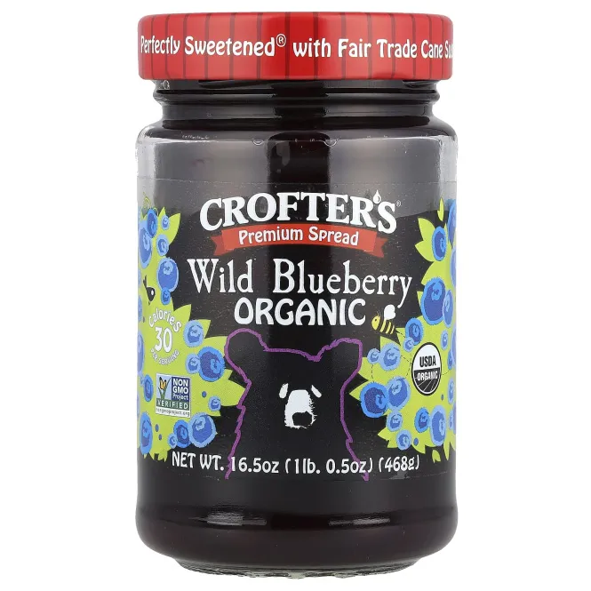 Crofter's Organic, Premium Spread, органическая дикая голубика, 468 г (16,5 унции)