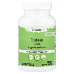 Vitacost, лютеин с зеаксантином, 60 капсул