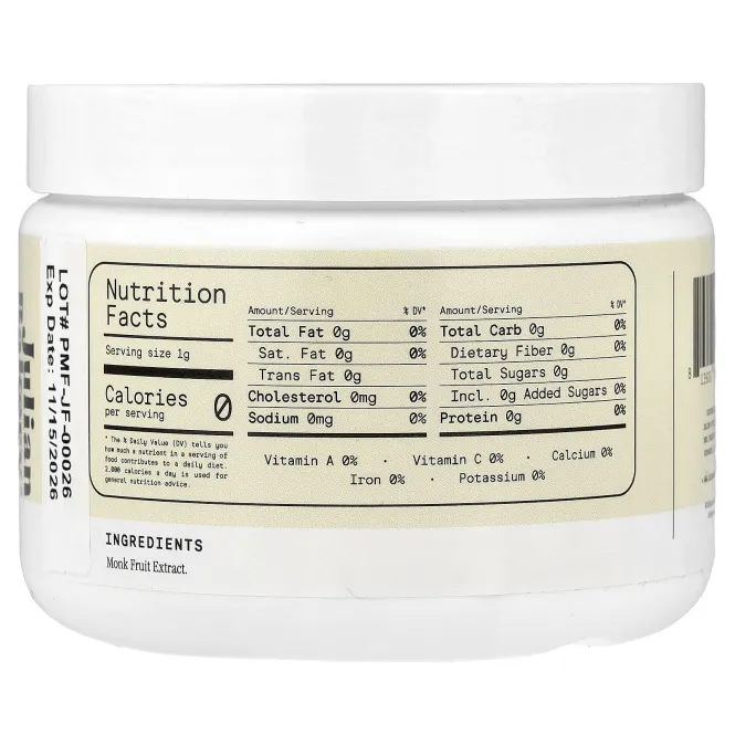 Julian Bakery, PureMonk подсластитель, 100 г (3,5 унции)