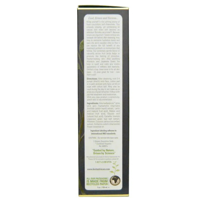 DeVita, Тоник «Прохладный огурец», 5 унций (150 мл)