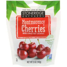 Stoneridge Orchards, Вишни Монморанси, целые сушеные терпкие вишни, 5 унций (142 г)