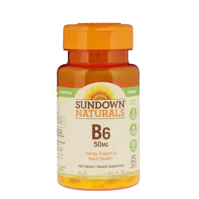 Sundown Naturals, B6, 50 mg, 150 Tablets