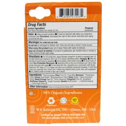 Badger Company, Дети оксид цинка Солнцезащитный All Season Face Палка, SPF 35, мандарин и ваниль, .65 унции (18,4 г)