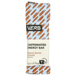 Verb Energy, Caffeinated Energy Bars, Peanut Butter Crunch, 16 Bars, 0.92 oz (26 g) Each
