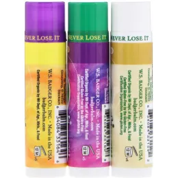 Badger Company, Подарочный набор бальзамов для губ, зеленая коробка, набор из 3 шт. по 0,15 унции (4,2 г)