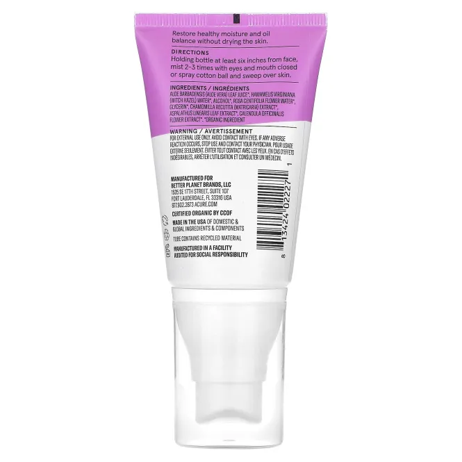 ACURE, Radically Rejuvenating, тоник с гамамелисом, 59 мл (2 жидк. унц.)