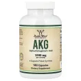 Double Wood Supplements, AKG, 180 капсул (500 мг в 1 капсуле)