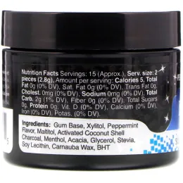 My Magic Mud, My Magic Gum with Xylitol and Activated Charcoal, Peppermint, 30 Pieces