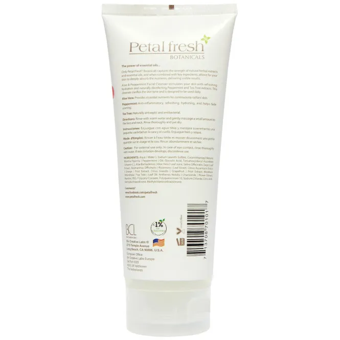 Petal Fresh, Botanicals Facial Care, Aloe & Peppemint Cleanser 7oz