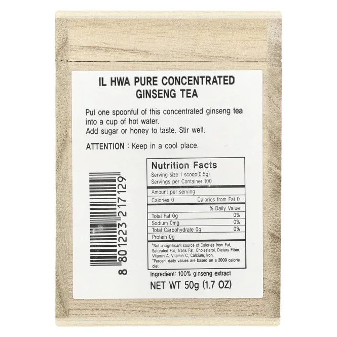 Ilhwa, Чистый концентрированный чай с женьшенем, 50 г (1,7 унции)
