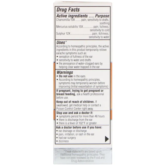 Similasan, Earache Relief, Ушные капли, 0.33 fl oz (10 ml)