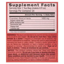 Triple Leaf Tea, Super Slim, травяной чай, без кофеина, 20 чайных пакетиков, 33 г (1,16 унции)