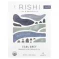 Rishi Tea, Органический ароматизированный черный чай, Earl Grey, 15 пакетиков, 42 г (1,48 унции)