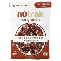 NuTrail, Ореховая гранола, темный шоколад, 227 г (8 унций)