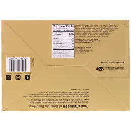 Optimum Nutrition, Протеиновые вафли, ванильный крем, 9 упаковок, по 1,42 унции (40 г) каждая