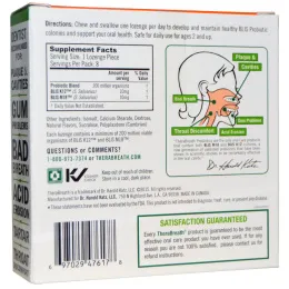TheraBreath, Уход за полостью рта, Oral Care Probiotics, цитрусовый аромат, 8 пастилок без сахара