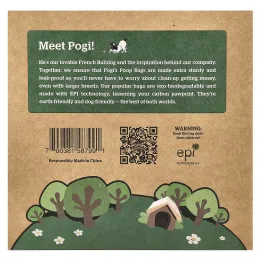 Pogi's Pet Supplies, экологичные пакеты для уборки за собаками, большая упаковка, свежий пудровый аромат, 50 рулонов, 750 пакетов, 2 дозатора