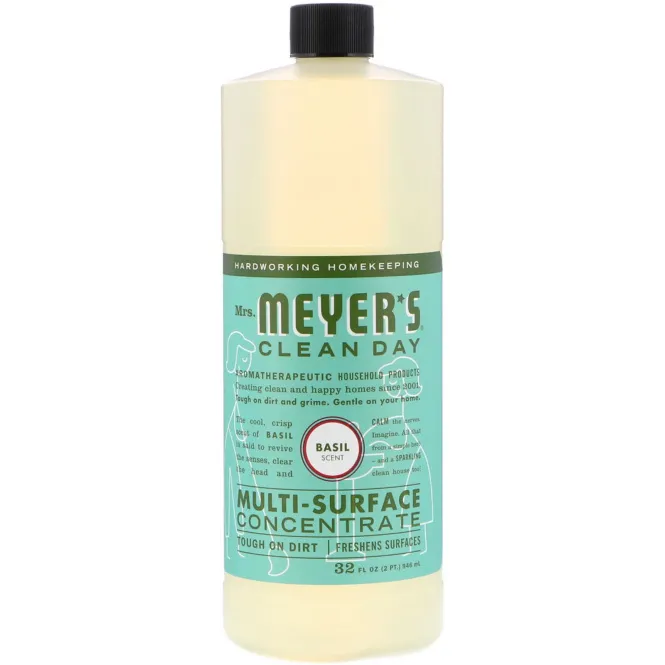 Mrs. Meyers Clean Day, Multi-Surface Concentrated Cleaner, Basil, 32 fl. oz.