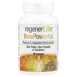 Natural Factors, RegenerLife®, BeePowerful, 90 капсул