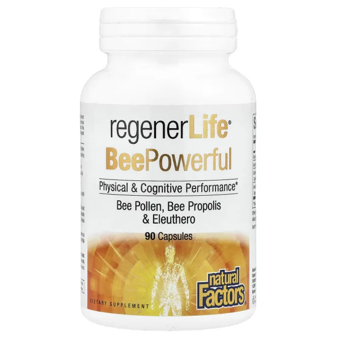 Natural Factors, RegenerLife®, BeePowerful, 90 капсул