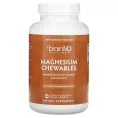BrainMD, Жевательные таблетки с магнием, цитрусовые, 150 мг, 60 веганских таблеток