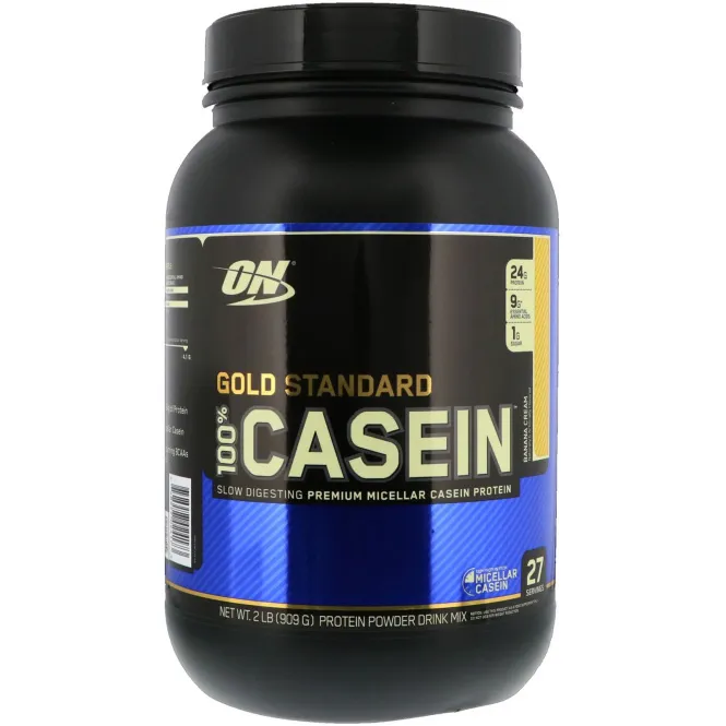Optimum Nutrition, Gold Standard 100% казеин, банановые сливки, 909 г