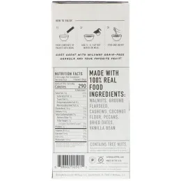 Wildway, Беззерновой Моментального приготовления Горячий злаковый продукт, Оригинальный, 4 пакета, по 175 унц. (50 г) каждый