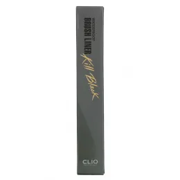 Clio, Водостойкая подводка для кистей, Kill Black, 0,01 жидкой унции (0,55 мл)