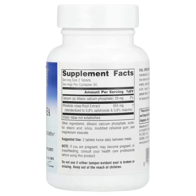Planetary Herbals, Full Spectrum ™ экстракт родиолы розовой, 655 мг, 120 таблеток (327 мг на таблетку)