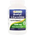 Best Naturals, Ацетил L-карнитин, 1000 мг, 60 капсул