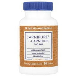 The Vitamin Shoppe, L-карнитин Carnipure®, 500 мг, 50 таблеток
