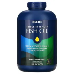 GNC, Triple Strength Fish Oil, 360 Softgels