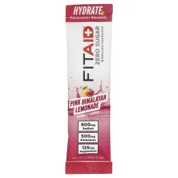 FITAID, Hydrate, розовый гималайский лимонад, 14 стиков по 5,2 г (0,18 унции)