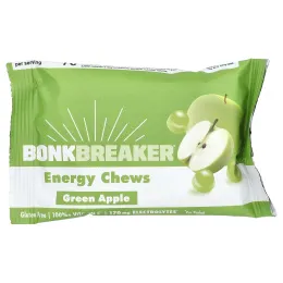 Bonk Breaker, Energy Chews, зеленые яблоки, 10 пакетиков по 50 г (1,76 унции)