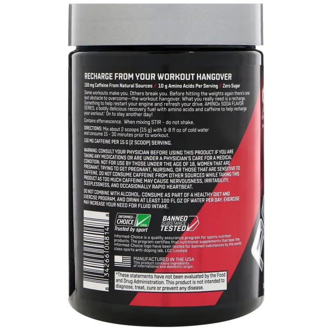 BSN, AminoX, ароматизатор вишневой колы, 300 г