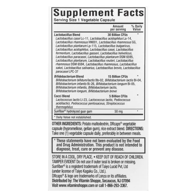 ProBioCare, Пробиотики для женщин с пребиотиками, 50 млрд, 60 растительных капсул