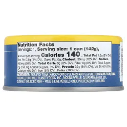 Wild Planet, Консервы из полосатого тунца, 5 унций (142 г)