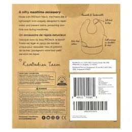 KeaBabies, Водонепроницаемые нагрудники Presto, для детей 6–36 месяцев, шифер, 3 шт. В упаковке