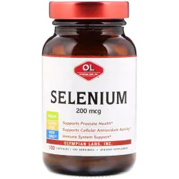 Olympian Labs, Selenium, 200 mcg , 100 Capsules