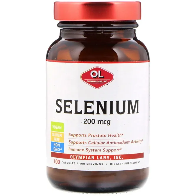 Olympian Labs, Selenium, 200 mcg , 100 Capsules