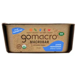GoMacro, Macrobar, Protein Replenishment, Peanut Butter, 12 bars (2.3 oz each)